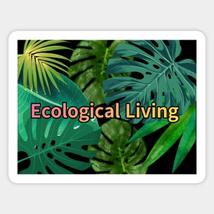 Eco-local living,palm tree,summer,summertime,summer season Sticker